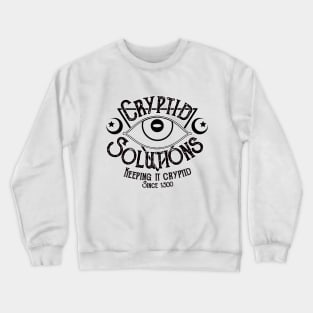 Cryptid Solutions (WHITE) Crewneck Sweatshirt